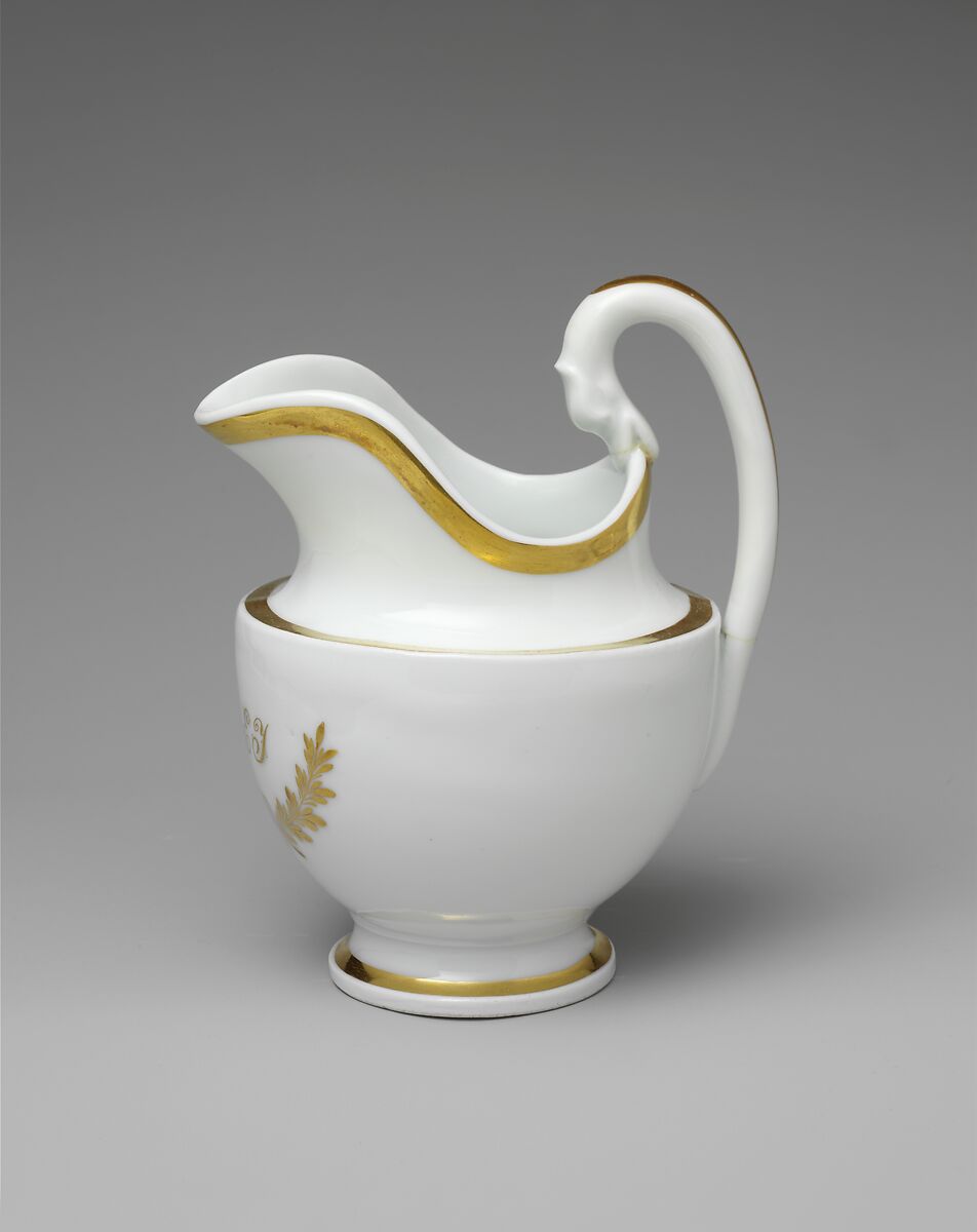 Creamer, Tucker Factory (American, 1826–1838), Porcelain, American