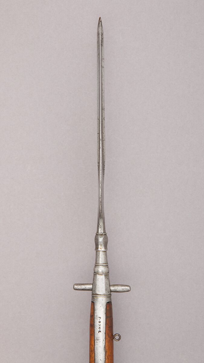 Spontoon, Steel, wood, iron, French