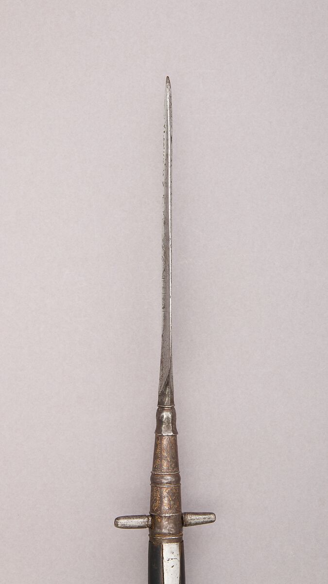 Spontoon, Steel, wood (ash), gold, French