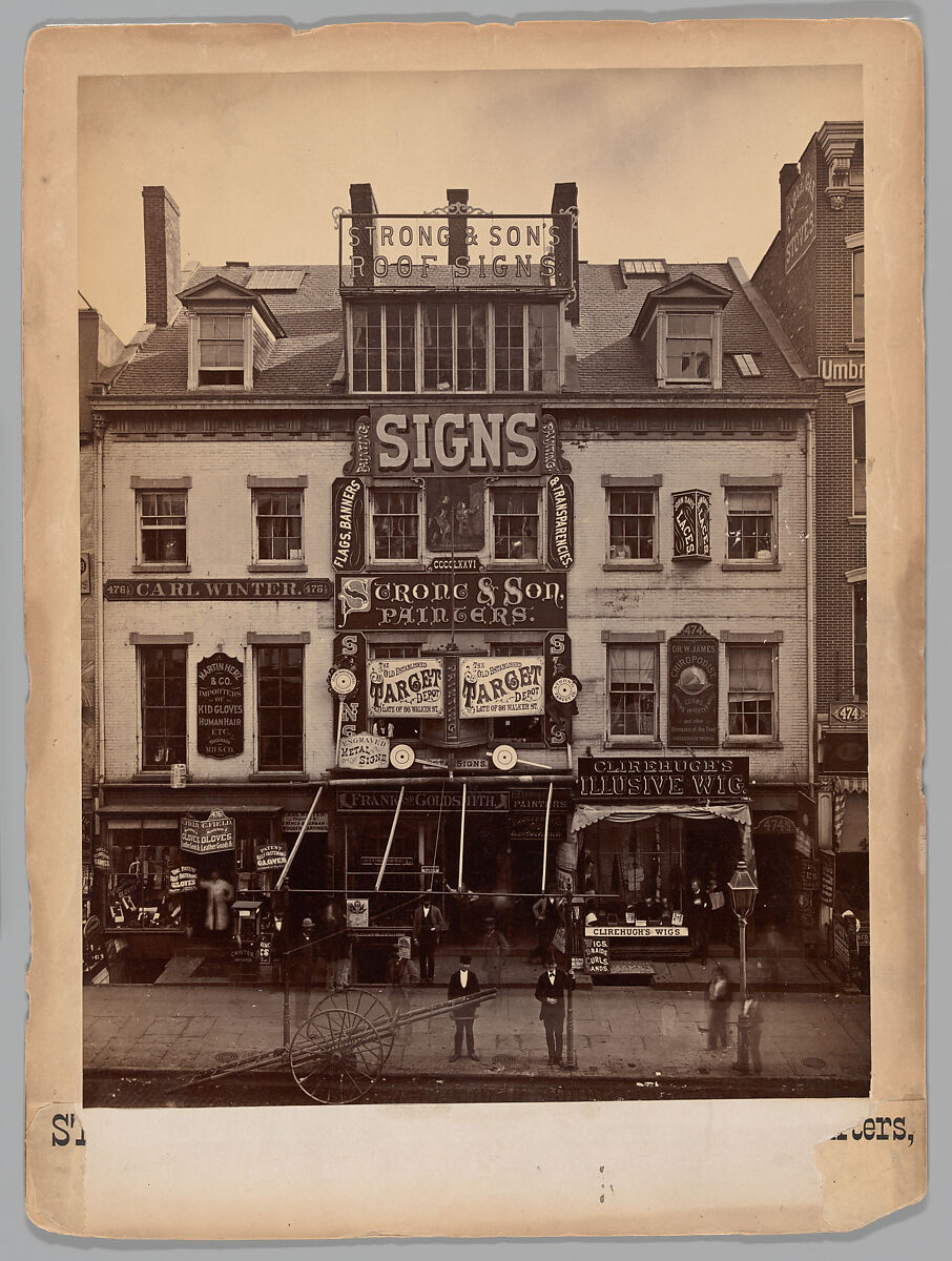 [476 Broadway, New York], Unknown (American), Albumen silver print from glass negative 