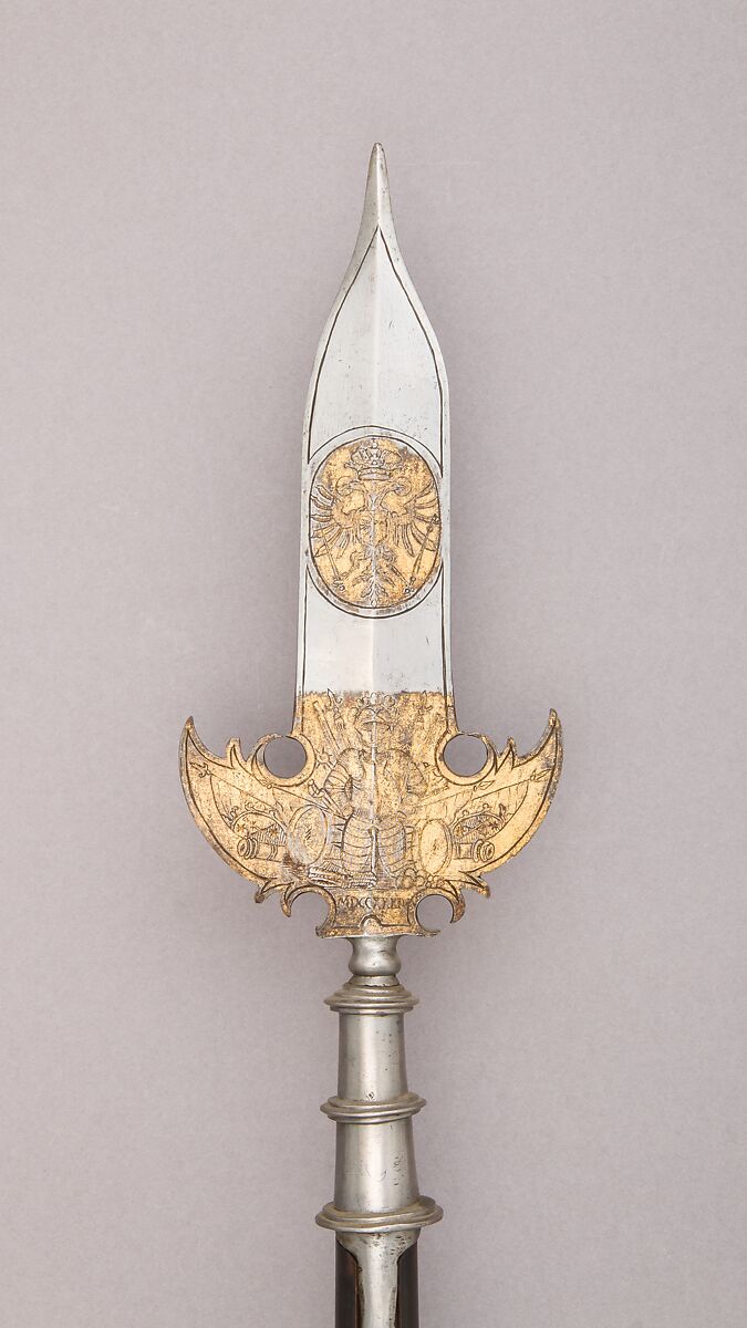 Partisan, Steel, wood, gold, German