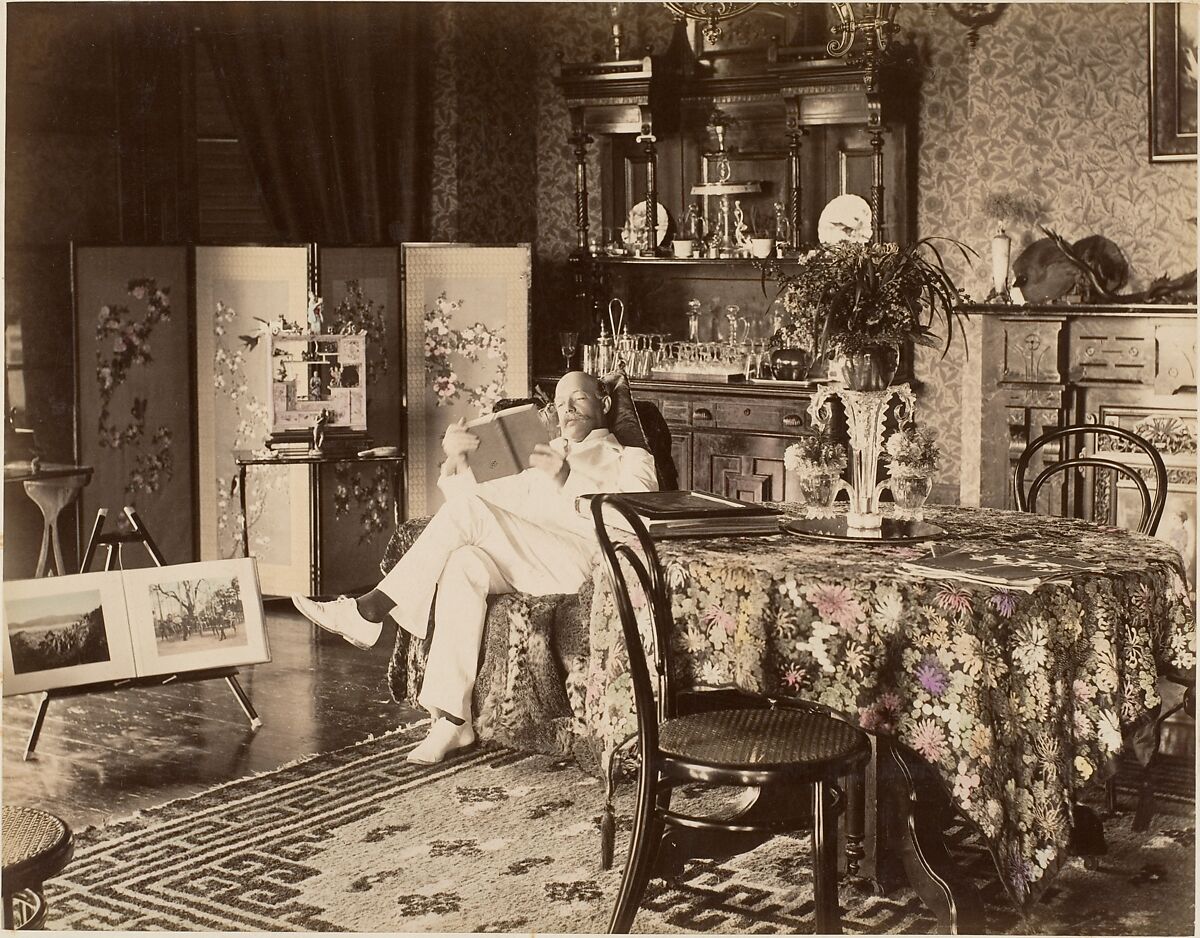 Home from the Orient, Unknown (American), Albumen silver print with applied color 