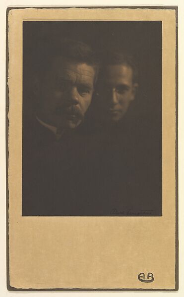 Maxim Gorky and Zena Peschkoff, His Adopted Son, Alice Boughton (American, 1865–1943), Platinum print 