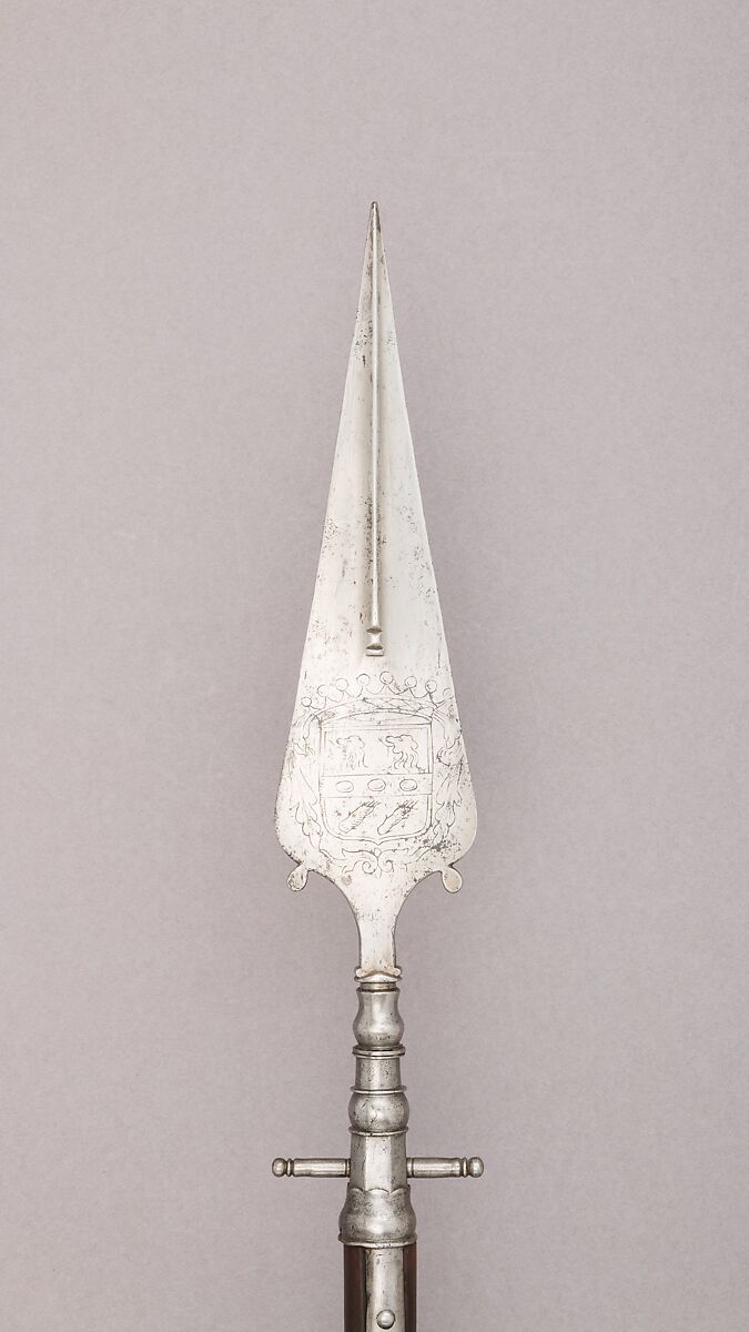 Spontoon, Steel, wood, Spanish