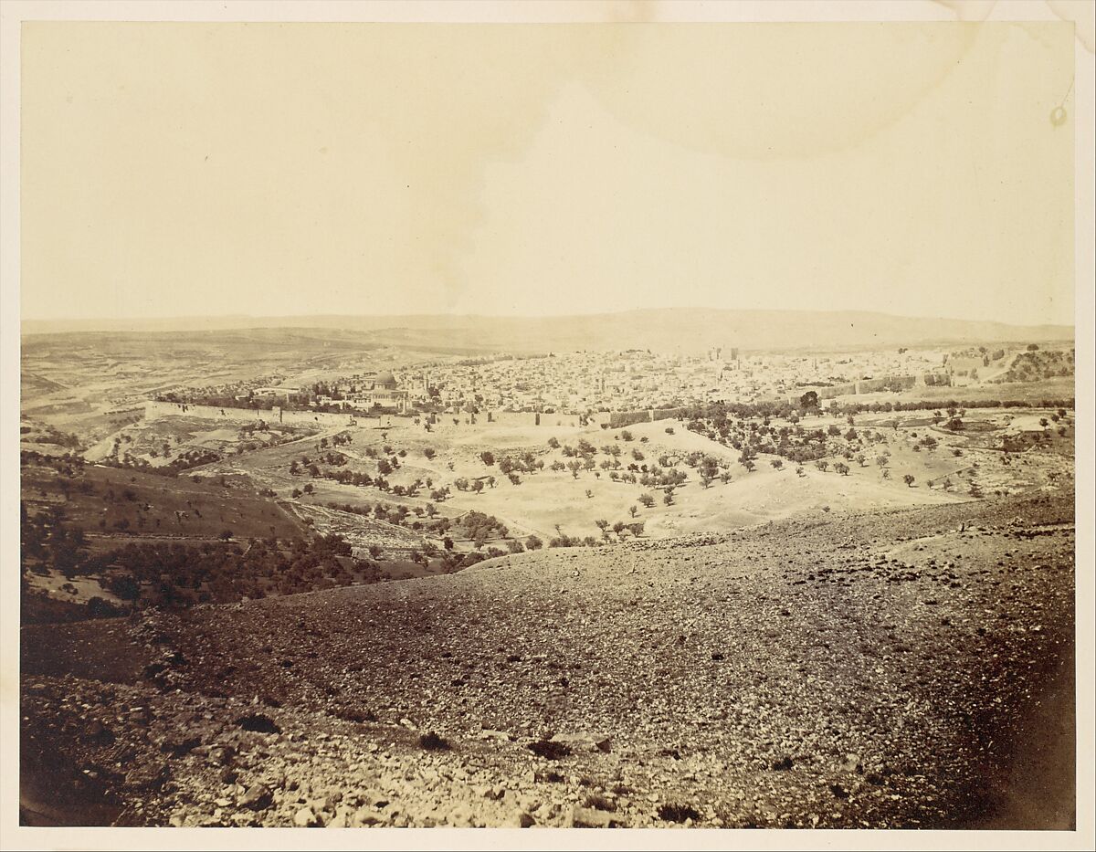 [Jerusalem], John Anthony (British (born France), 1823–1901), Albumen silver print from glass negative 