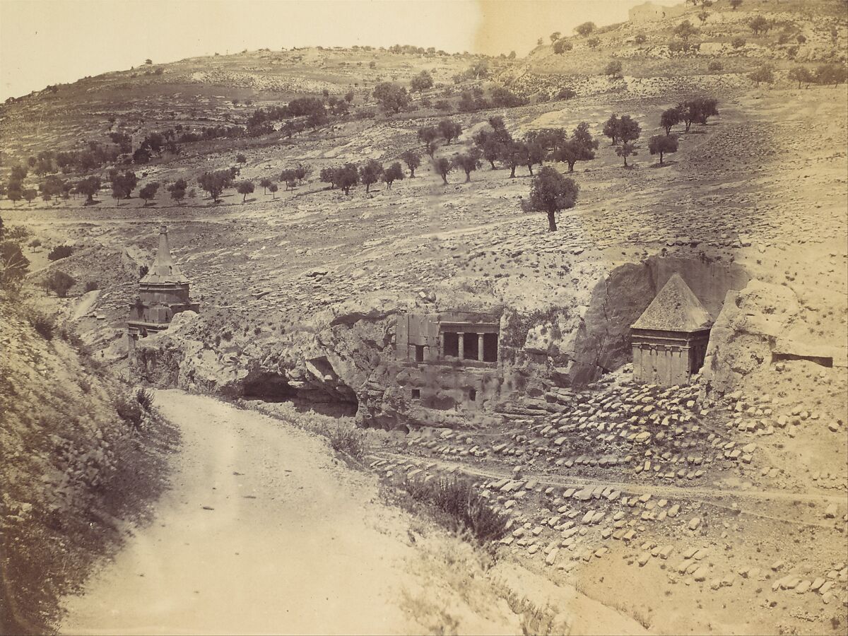 [Tomb of Absalom, Zacharias, and St. James], John Anthony (British (born France), 1823–1901), Albumen silver print from glass negative 