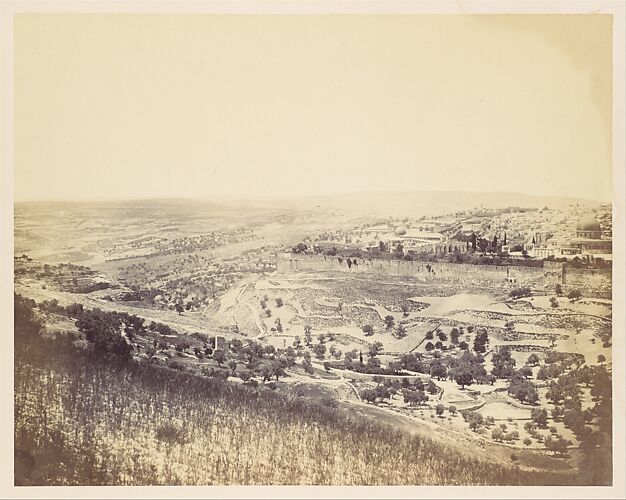 [Garden of Gethsemane and View of Jerusalem]