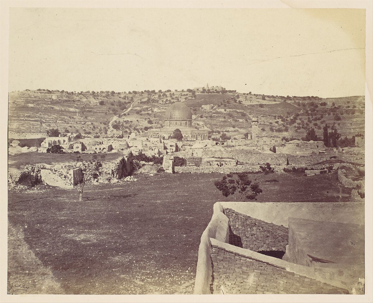 [Jerusalem], John Anthony (British (born France), 1823–1901), Albumen silver print from glass negative 