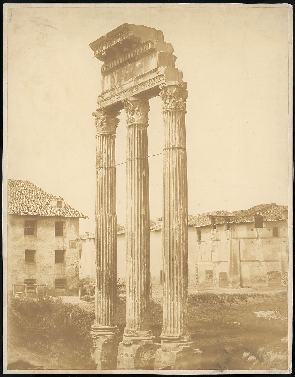 [Roman Ruins], Attributed to Giacomo Caneva (Italian, 1812–1865), Albumen silver print 