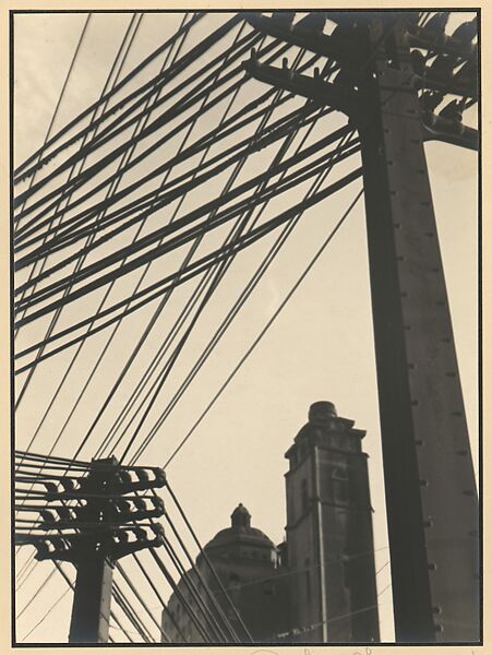 Wires, Johan Hagemeyer (American (born The Netherlands), 1884–1962), Gelatin silver print 