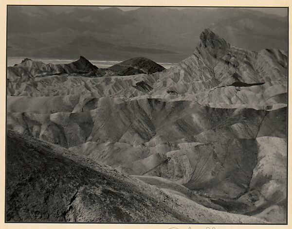 Death Valley (from Zabriskie Point), Johan Hagemeyer (American (born The Netherlands), 1884–1962), Gelatin silver print 