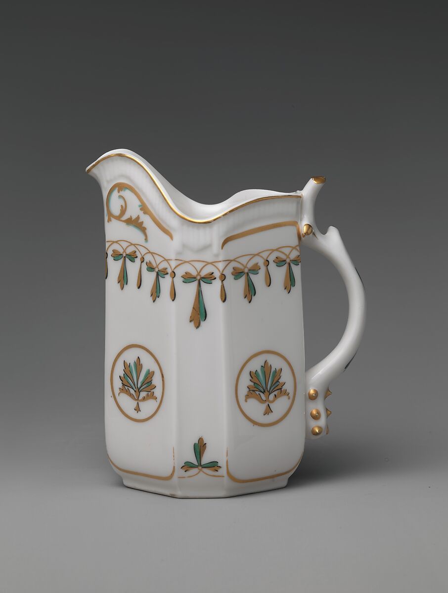 Cream Pitcher, Union Porcelain Works (1863–1922), Porcelain, American 