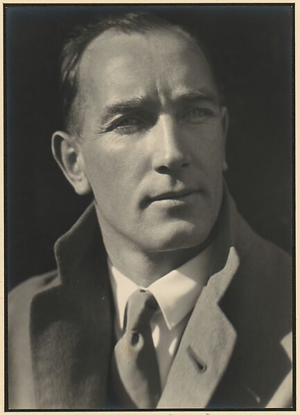 [Man in Shirt, Tie, and Overcoat], Johan Hagemeyer (American (born The Netherlands), 1884–1962), Gelatin silver print 