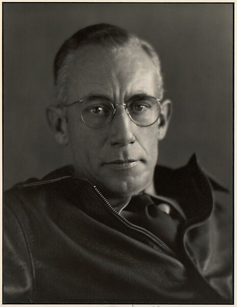 [Man with Wire-rimmed Glasses], Johan Hagemeyer (American (born The Netherlands), 1884–1962), Gelatin silver print 