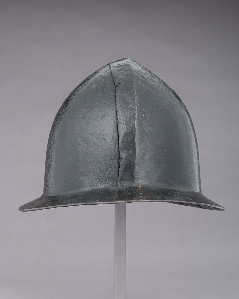 Siege Helmet, Steel, possibly French