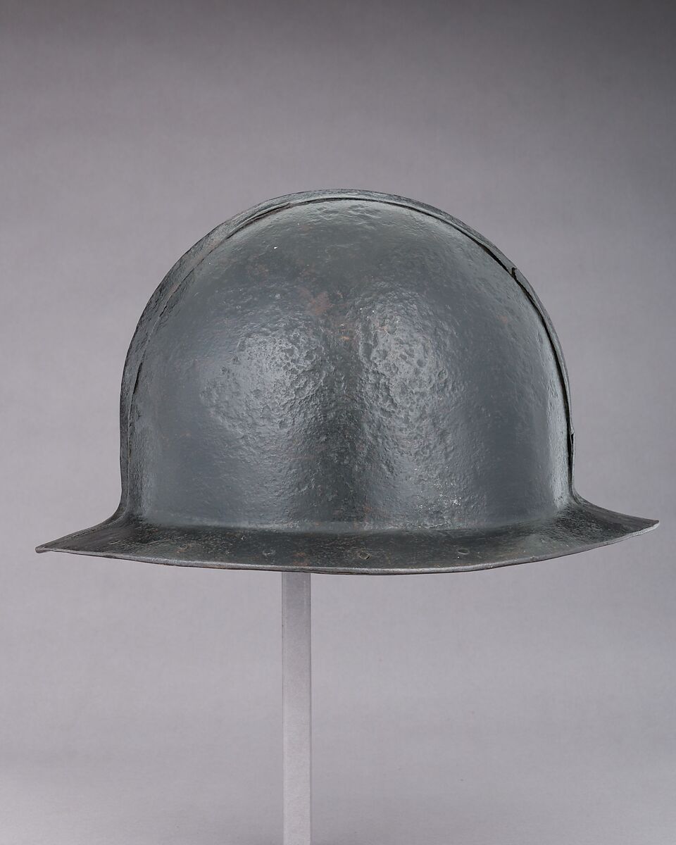 Siege Helmet, Steel, possibly French