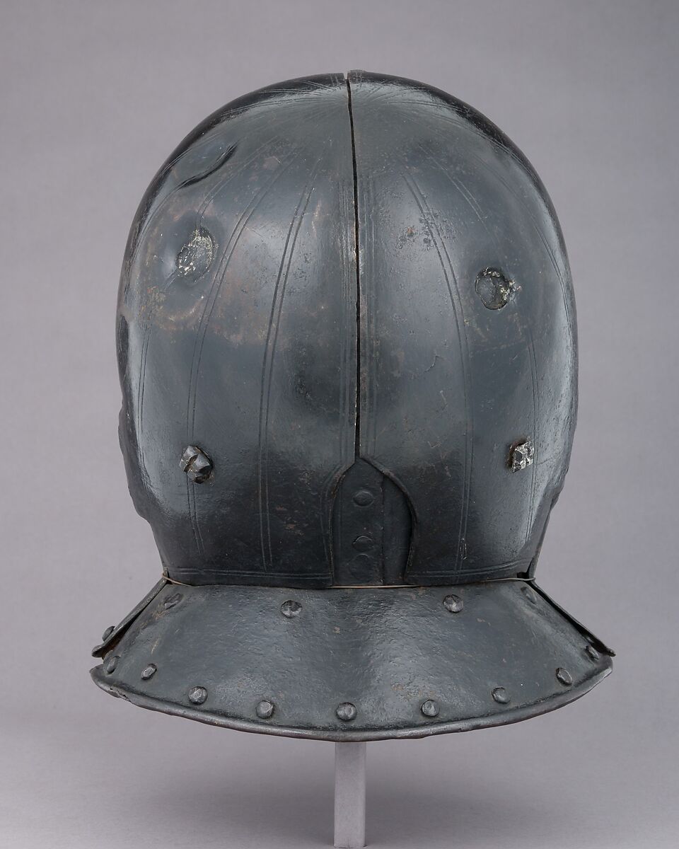 Siege Helmet, Steel, leather, French