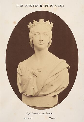 Copy of a Bust of Her Majesty Queen Victoria, by Joseph Durham, Esq. F.S.A.