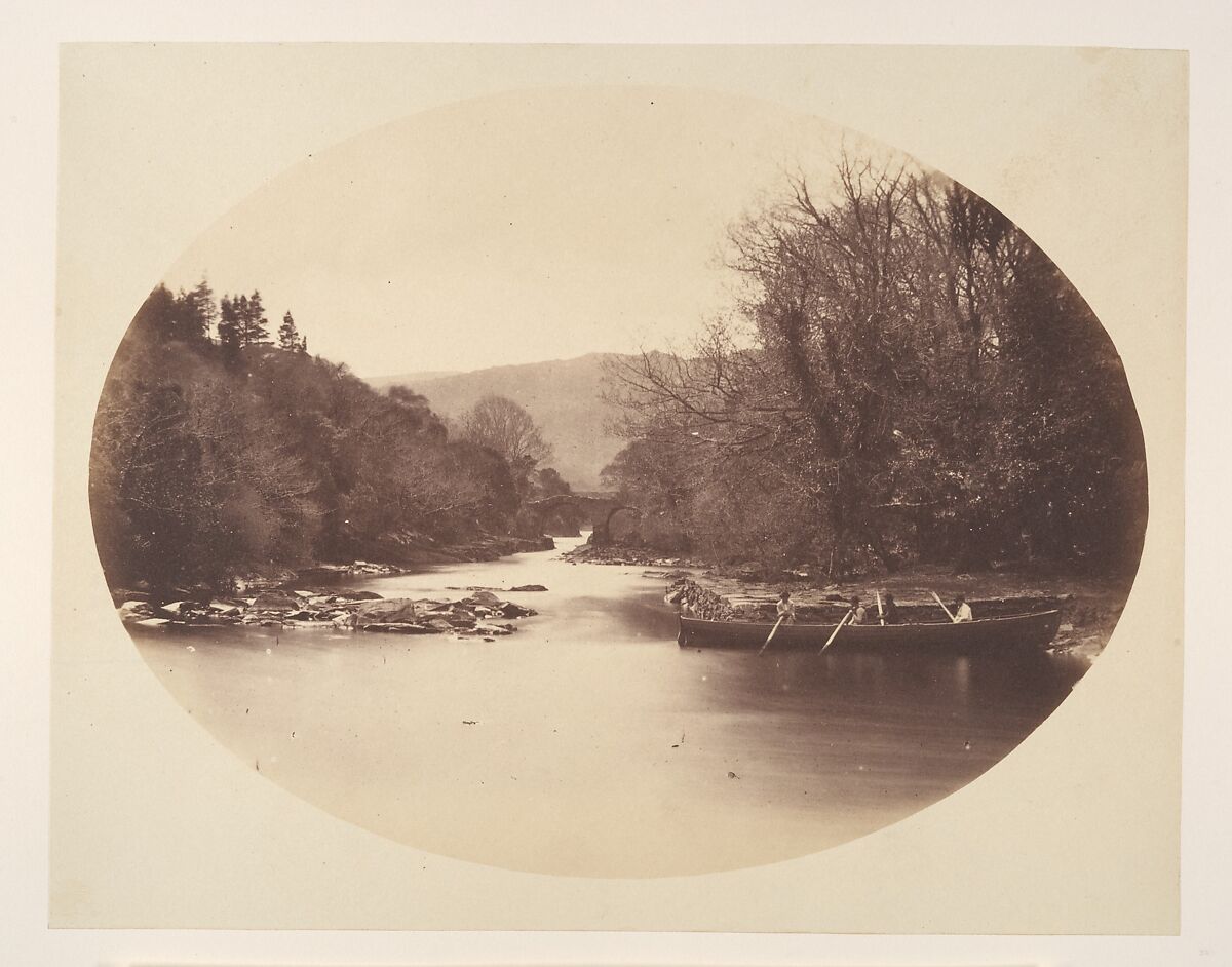 The Meeting of the Waters, Killarney, Lord Otho Fitzgerald (British, 1827–1882), Albumen silver print 