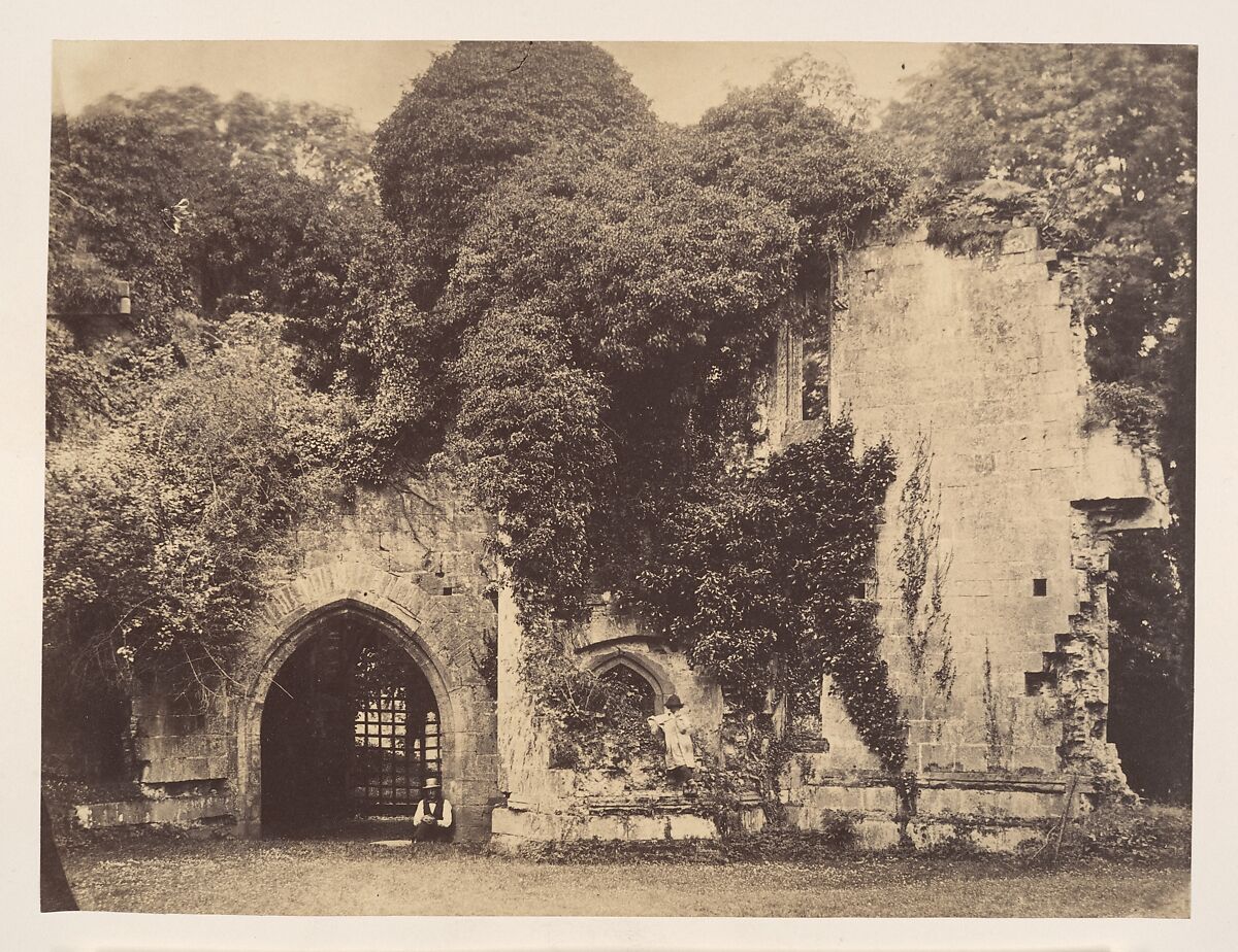 Old Gateway, Raglan Castle, Monmouthshire, J. Holden (British), Albumen silver print 