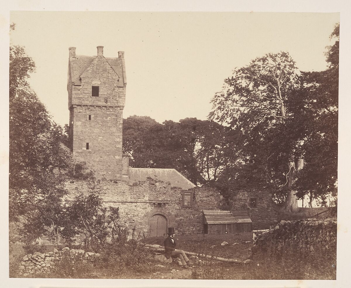 The Castle of the Mains, Forfarshire, John Sturrock (British), Albumen silver print 