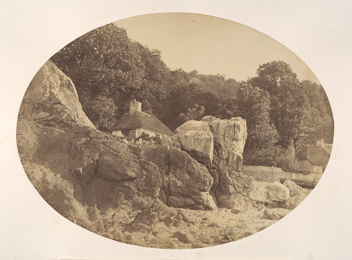 Babbicombe, from the Beach, Alfred Batson (British), Albumen silver print 