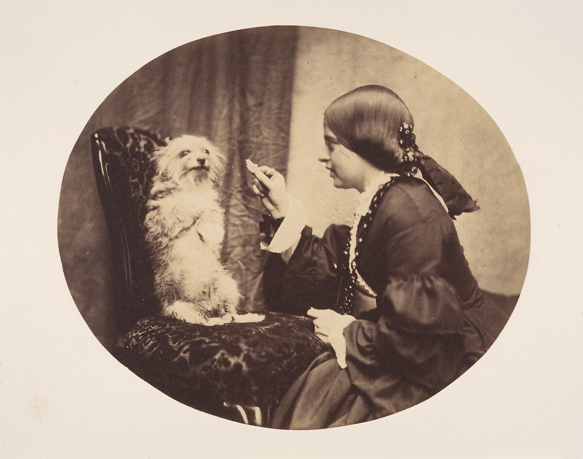 The Lesson, William G. Campbell (British), Albumen silver print 