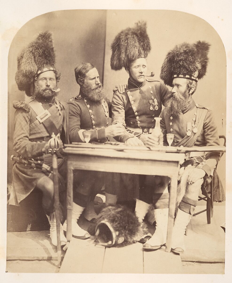 Highlanders, Joseph Cundall (British, Norwich, Norfolk 1818–1895 Wallington, Surrey), Albumen silver print 