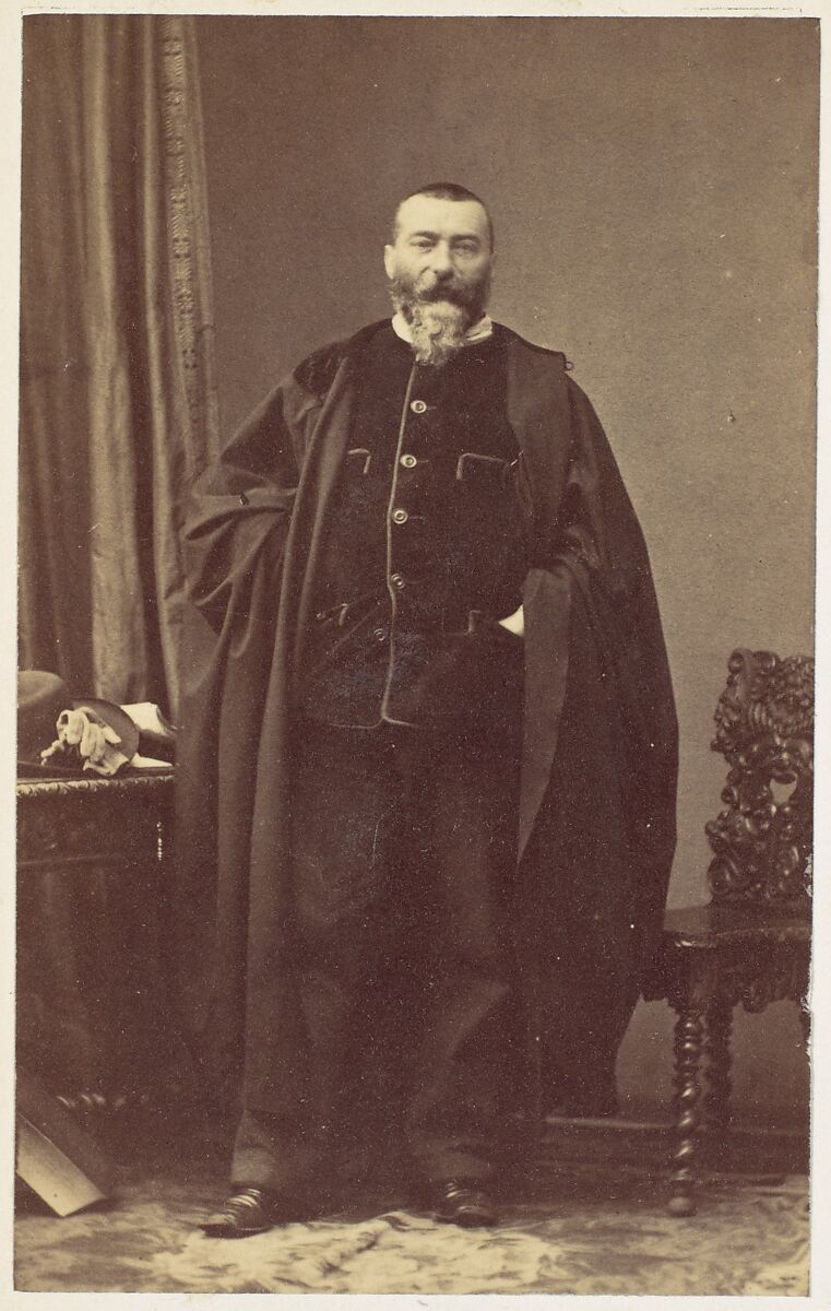 Alphonse Karr, André-Adolphe-Eugène Disdéri (French, Paris 1819–1889 Paris), Albumen silver print from glass negative 