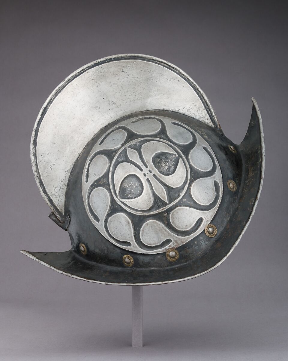Morion, Steel, leather, brass, German