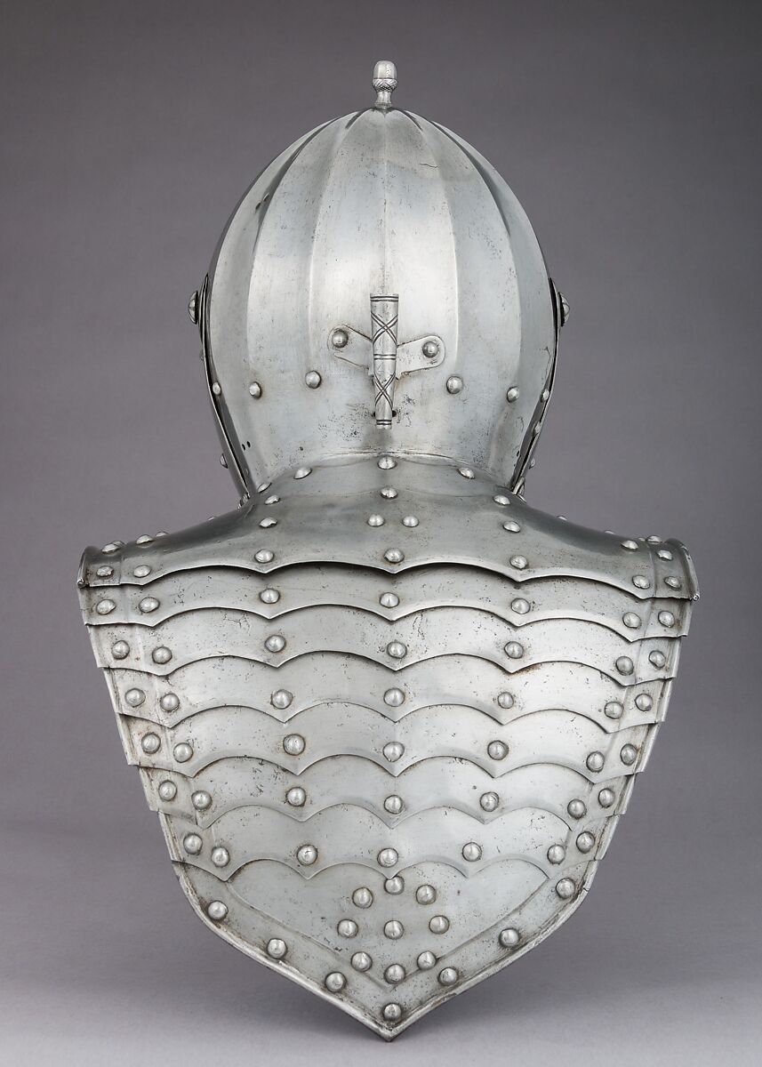 Closed Burgonet, Steel, leather, German or Polish