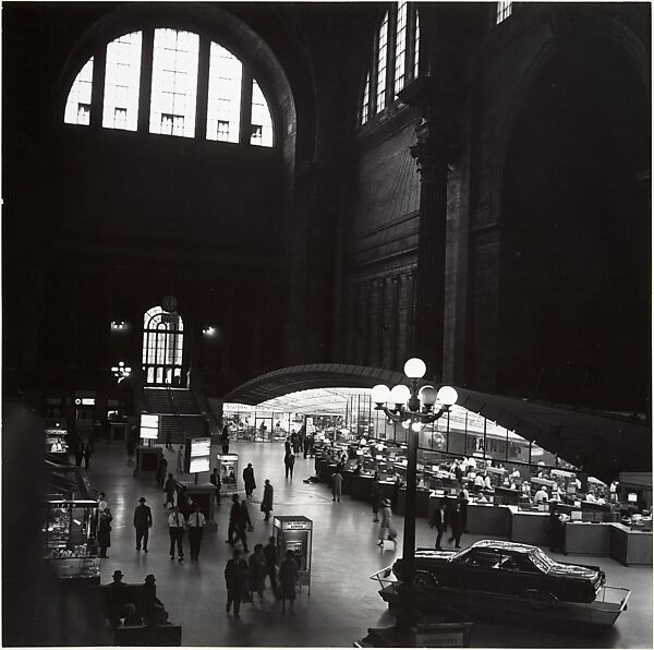 Interior of Penn Station, Peter Fink (American, 1907–1984), Gelatin silver print 