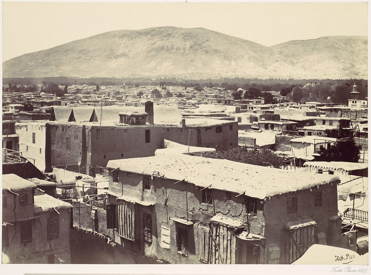 Damascus, Francis Frith (British, Chesterfield, Derbyshire 1822–1898 Cannes, France), Albumen silver print from glass negative 