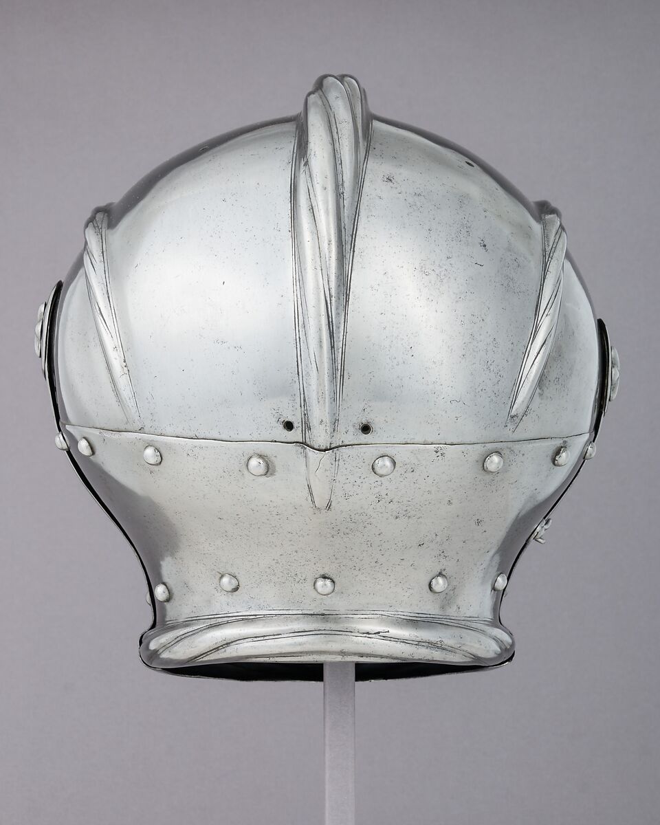 Triple-Crested Maximilian Armet, Steel, German