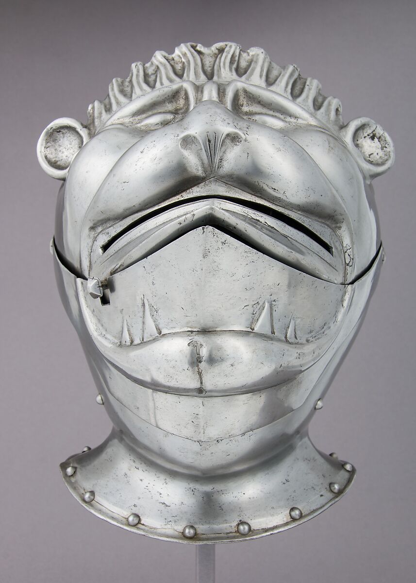 Close Helmet, Steel, possibly German or French