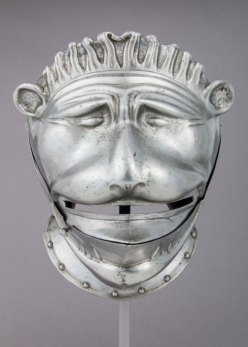 Close Helmet, Steel, possibly German or French