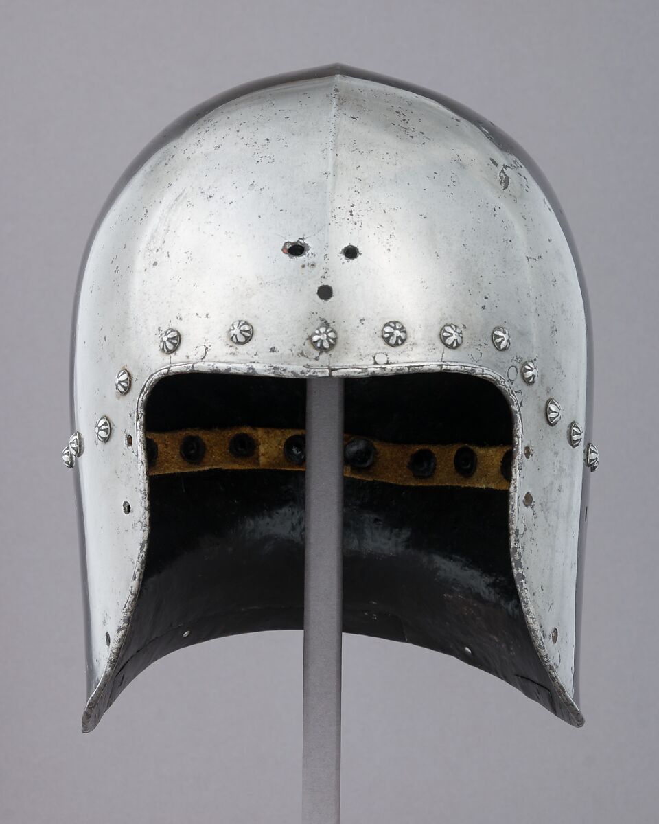 Sallet, Steel, leather, Italian