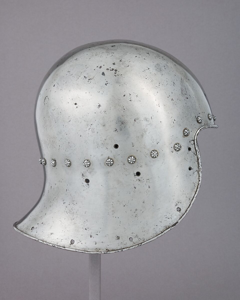 Sallet, Steel, leather, Italian 