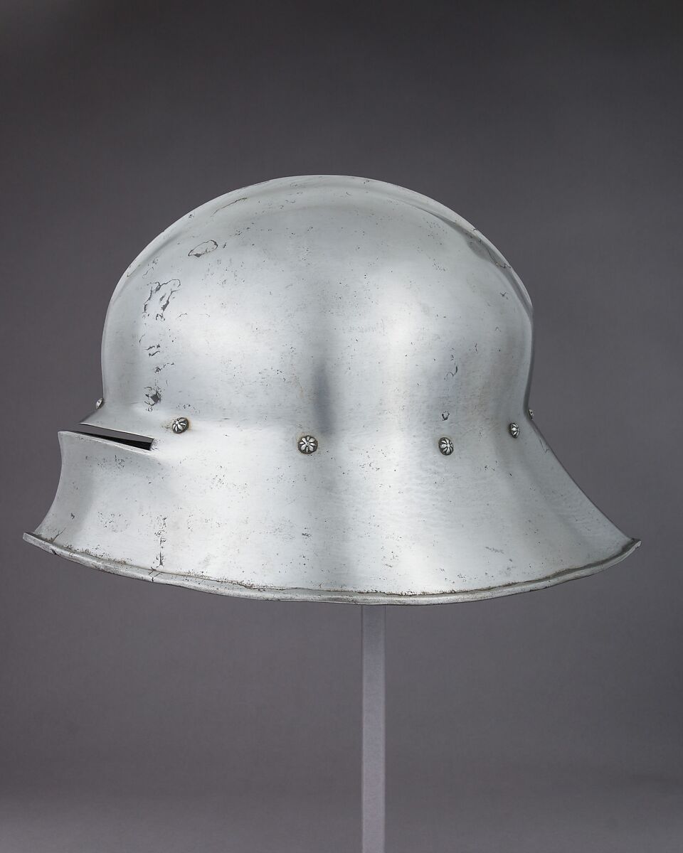 Sallet, Steel, leather, German