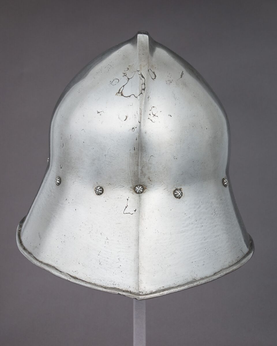 Sallet, Steel, leather, German