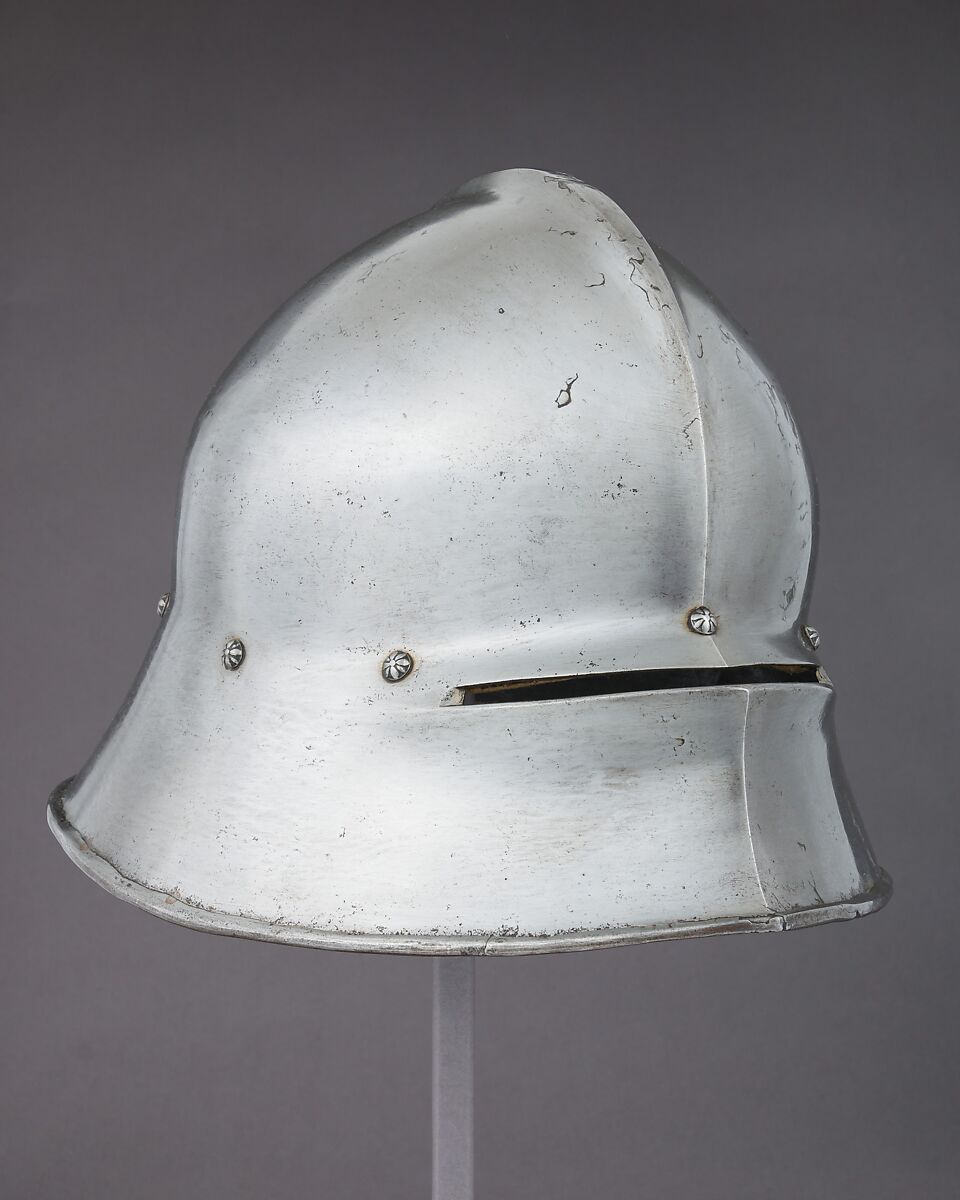 Sallet, Steel, leather, German 