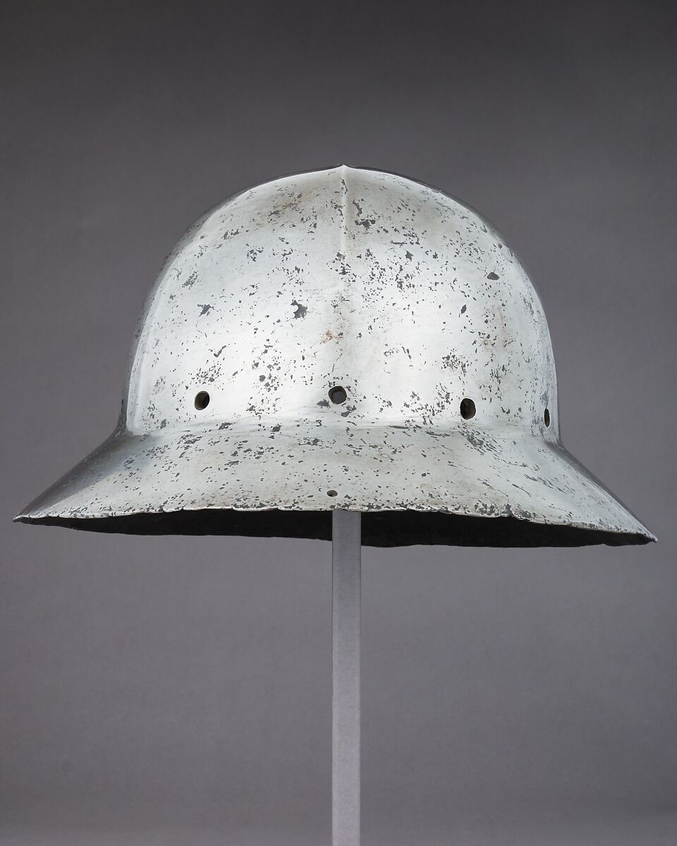 Siege Helmet in the form of a War Hat, Steel, Western European
