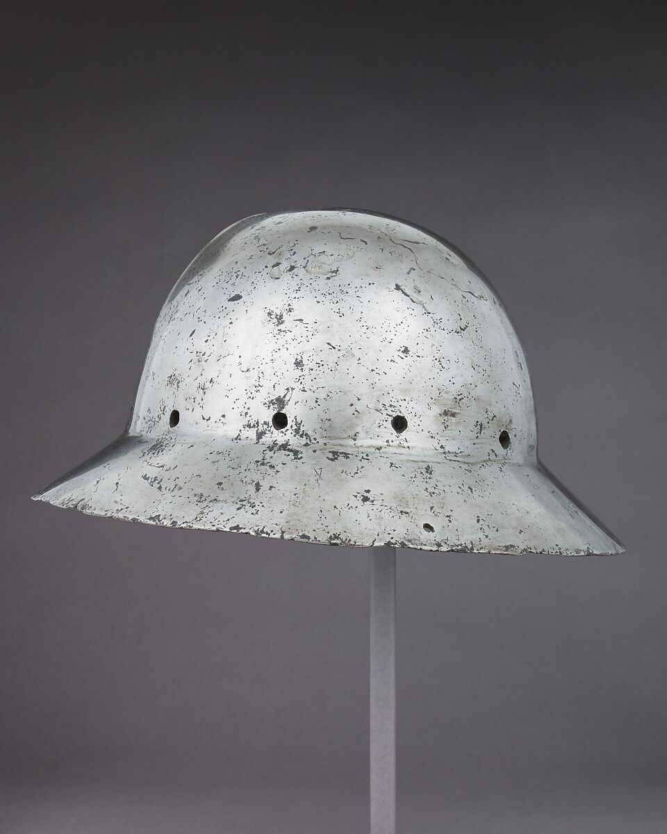 Siege Helmet in the form of a War Hat, Steel, Western European