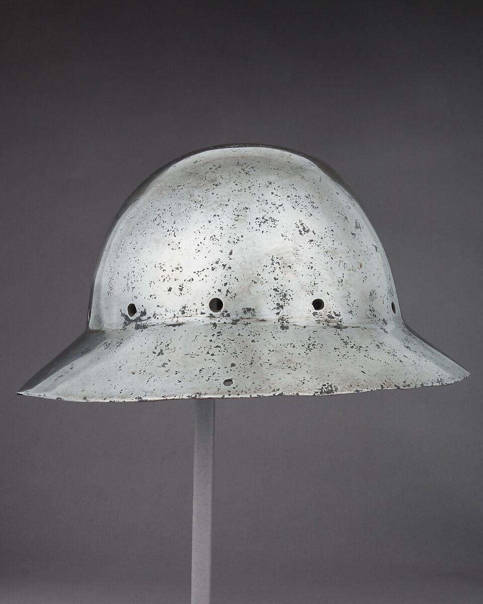 Siege Helmet in the form of a War Hat, Steel, Western European