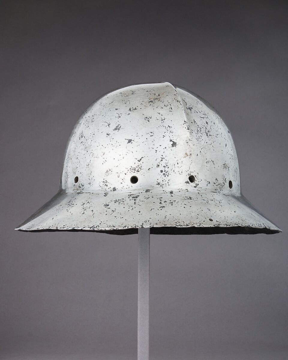 Siege Helmet in the form of a War Hat, Steel, Western European 