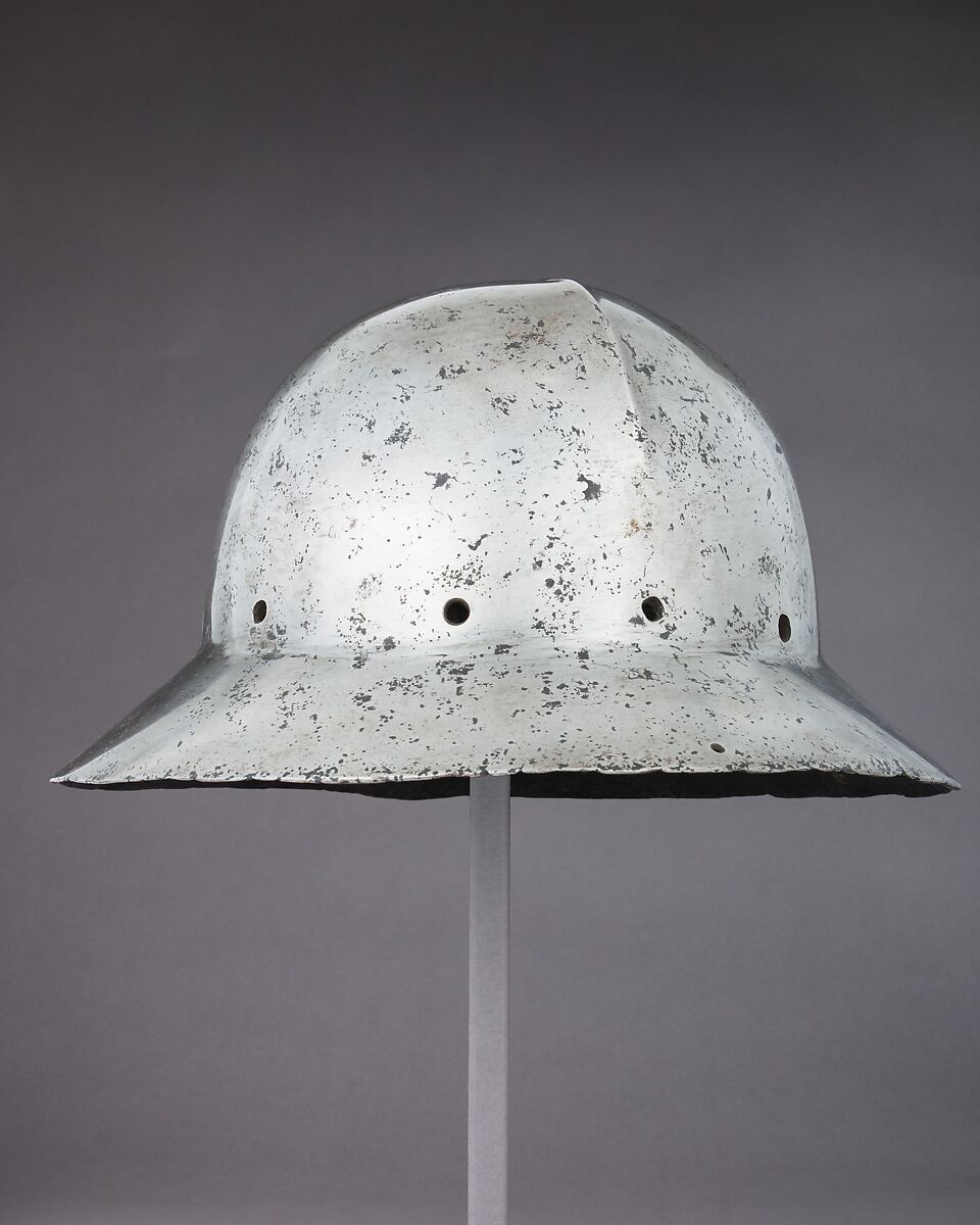 Siege Helmet in the form of a War Hat, Steel, Western European