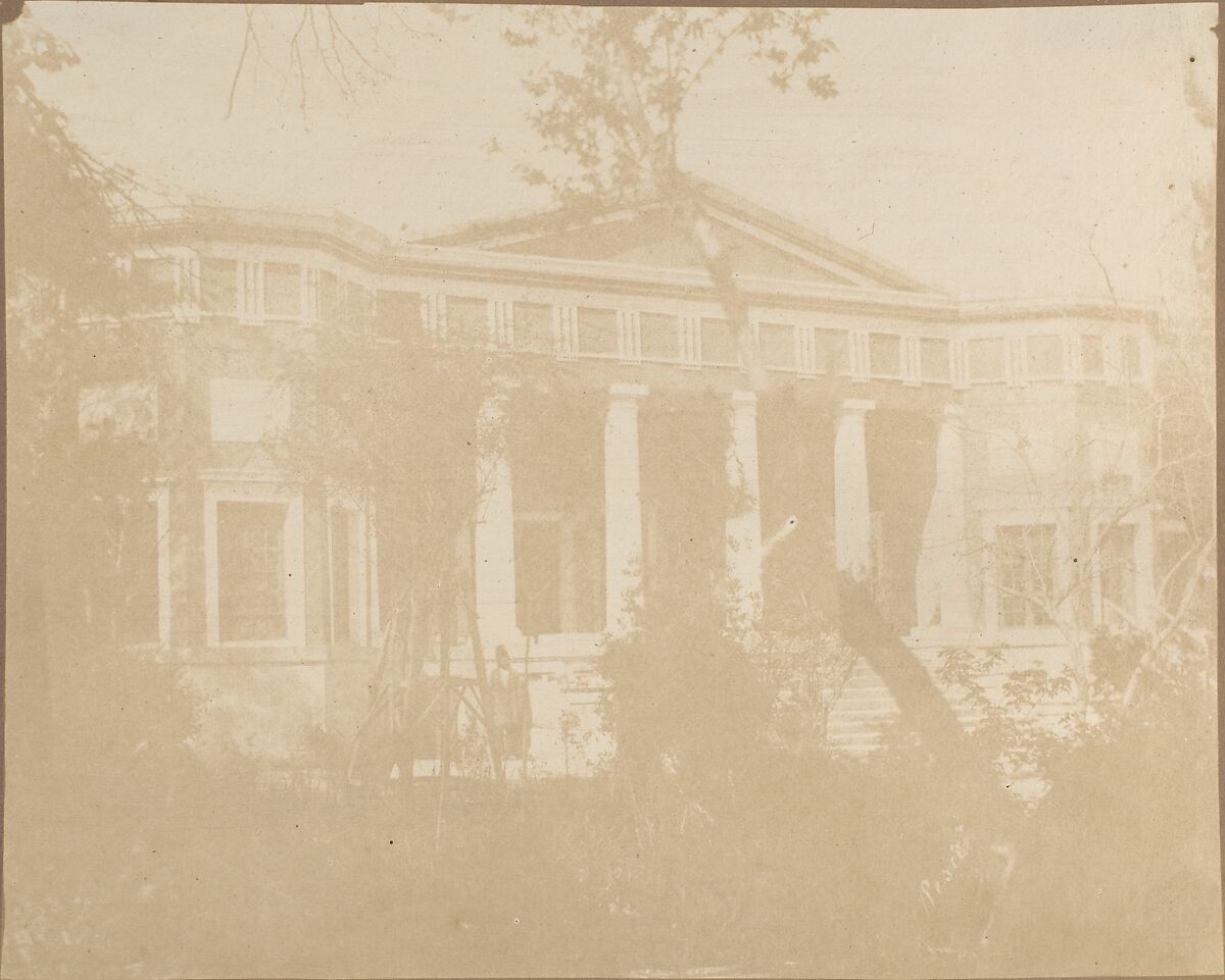 British Legation, Teheran, Luigi Pesce (Italian, 1818–1891), Salted paper print from paper negative 