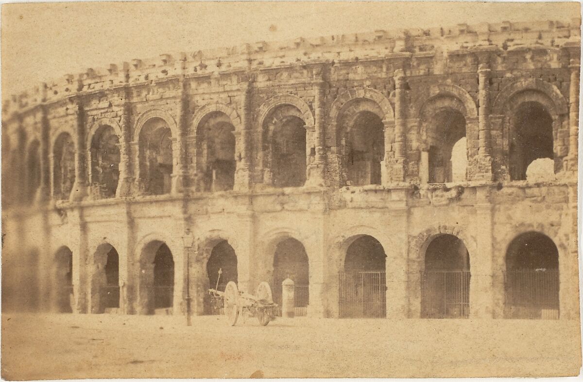 [Roman Theater at Nimes], Unknown (French), Albumen silver print from glass negative 
