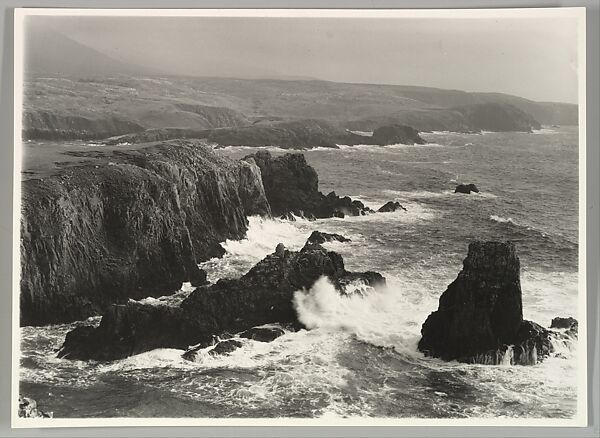 Atlantic Waves Beat against the West Coast of Lewis at Mlanghursta, Robert Moyes Adam (British, Carluke, Lanarkshire, Scotland 1885–1967), Gelatin silver print 