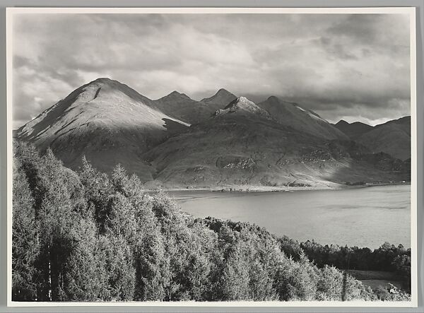 The Kintail Hills - The Five Sisters - Loch Dinch, Robert Moyes Adam (British, Carluke, Lanarkshire, Scotland 1885–1967), Gelatin silver print 
